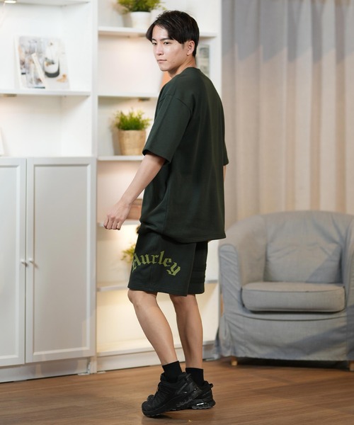 Hurley （ハーレー）の「Hurley/ハーレー TERRY OE LOGO SHORTS MCWS251069（その他パンツ・メンズ・ダークグリーン/チャコールグレー・L/M）」の8枚目の写真