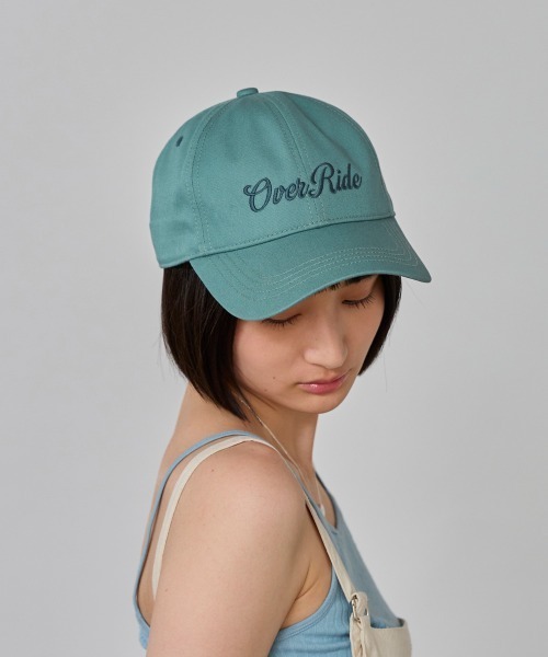 OVERRIDE(オーバーライド)の「OVERRIDE REC EMBROIDERY LOGO CAP SG / オーバーライド(キャップ・レディース・ブルー/ベージュ/ピンク/チョコ・57~59cm)」の15枚目の写真