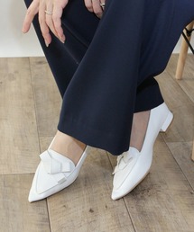 Fin | ポインテッドトゥリボンローファー【低反発スポンジ入り】(ローファー)