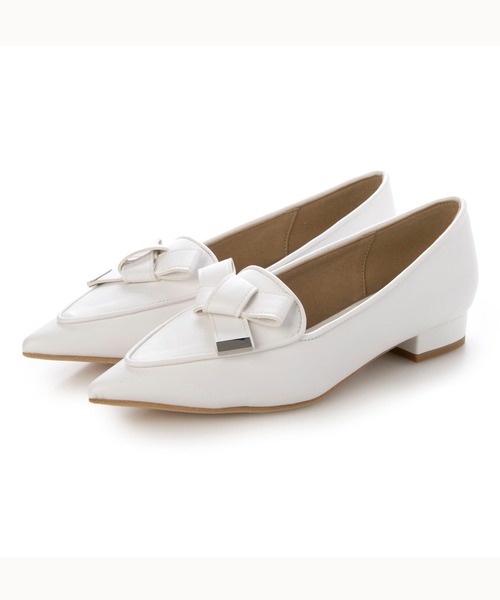 Fin（フィン）の「ポインテッドトゥリボンローファー【低反発スポンジ入り】（ローファー・レディース・ブラック/ブラウン/アイボリー・22.5cm/23cm/23.5cm/24cm/24.5cm/25cm）」の19枚目の写真