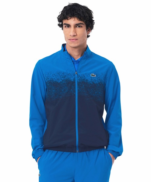 ラコステ　ワイド＆ショートハーフジップトラックジャケット LACOSTE（ラコステ）の「ワイド＆ショートハーフジップトラック