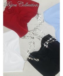 EVRIS | ビジューチェーンニットビスチェ(キャミソール)