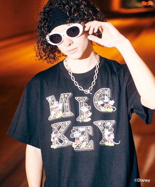 【激レア】glamb × Disney アギーカットソー Mickey Mouse] Logo T-Shirt / [ミッキーマウス]ロゴTシャツ（Tシャツ