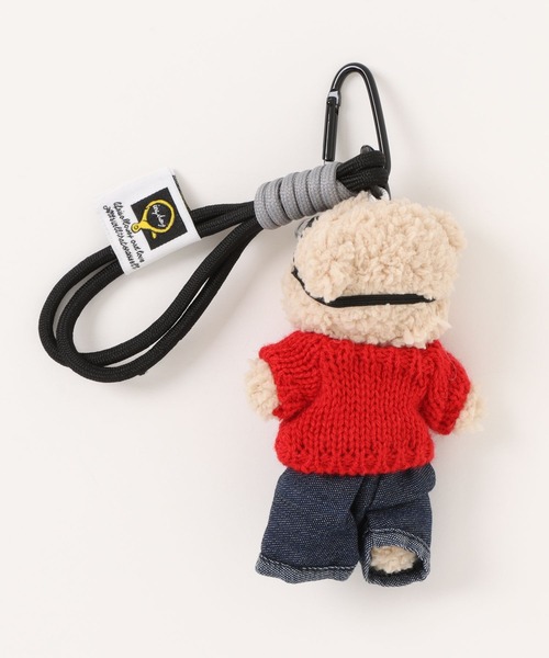 BONLECILL Marche（ボンルシールマルシェ）の「【BONLECILL Marche】デニムくまさんマスコット／ぬいぐるみキーホルダー（キーホルダー・レディース・ブラック/レッド・FREE）」の17枚目の写真