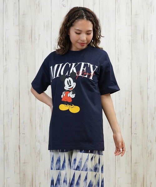 ANTIBAL（アンティバル）の「ANTIBAL/アンティバル ミッキーマウス/UVケアラッシュガード 253AN2ST572（Tシャツ/カットソー・レディース・ブラック/ネイビー/ホワイト・FREE）」の3枚目の写真