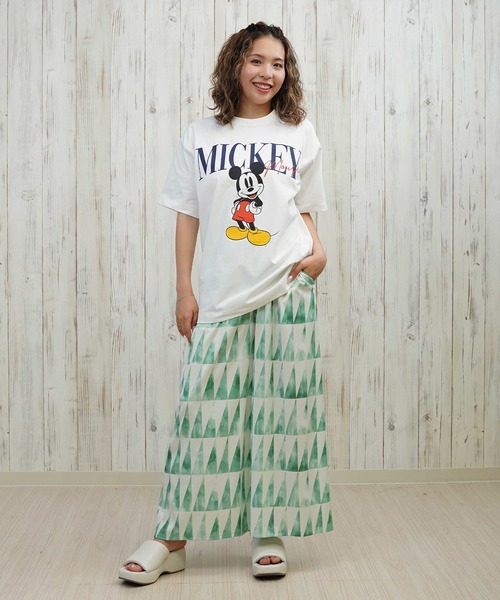 ANTIBAL（アンティバル）の「ANTIBAL/アンティバル ミッキーマウス/UVケアラッシュガード 253AN2ST572（Tシャツ/カットソー・レディース・ブラック/ネイビー/ホワイト・FREE）」の5枚目の写真