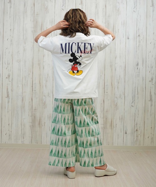 ANTIBAL（アンティバル）の「ANTIBAL/アンティバル ミッキーマウス/UVケアラッシュガード 253AN2ST572（Tシャツ/カットソー・レディース・ブラック/ネイビー/ホワイト・FREE）」の6枚目の写真