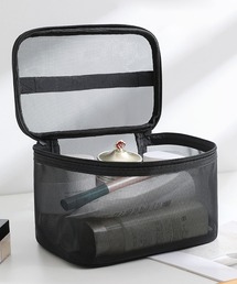 florist（フローリスト）の「【2タイプ展開】シアーメッシュ大容量トラベルポーチ/メイクポーチ（ポーチ）」