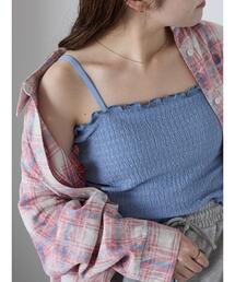 ehka sopo | シャーリングカップ付キャミソール(キャミソール)