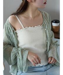 ehka sopo | シャーリングカップ付キャミソール(キャミソール)