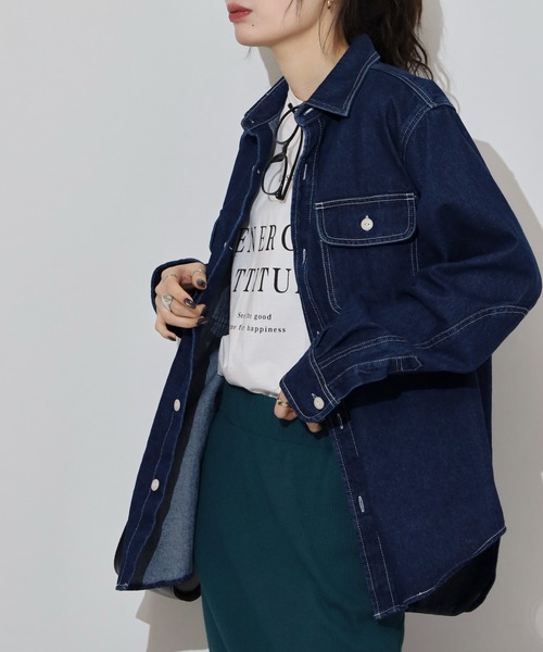 FUNALIVE(ファンアライブ)の「ALCARZA 10oz デニムシャツ(シャツ/ブラウス・メンズ・ネイビー/ブラック/サックスブルー/ブルー・XL/L/M)」の11枚目の写真