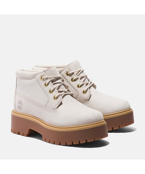 Timberland(ティンバーランド)の「ウィメンズ ストーン ストリート ウォータープルーフ ミッド ブーツ(防水)(ブーツ・レディース・ホワイト・22.5cm/23.0cm/24.0cm/25.0cm)」の3枚目の写真
