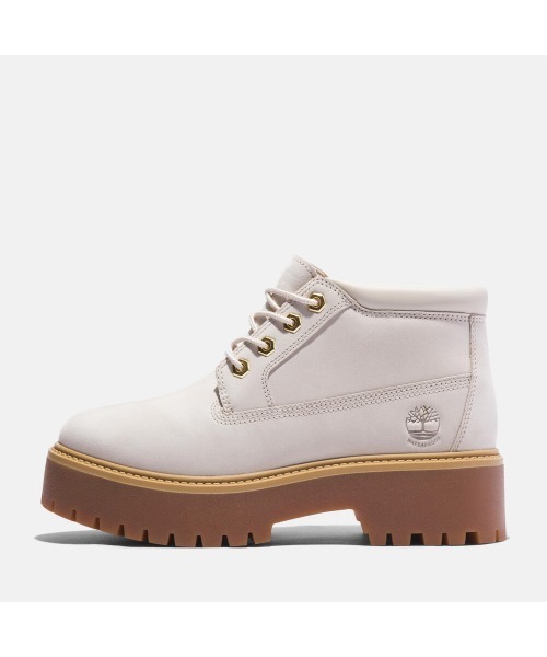 Timberland(ティンバーランド)の「ウィメンズ ストーン ストリート ウォータープルーフ ミッド ブーツ(防水)(ブーツ・レディース・ホワイト・22.5cm/23.0cm/24.0cm/25.0cm)」の7枚目の写真