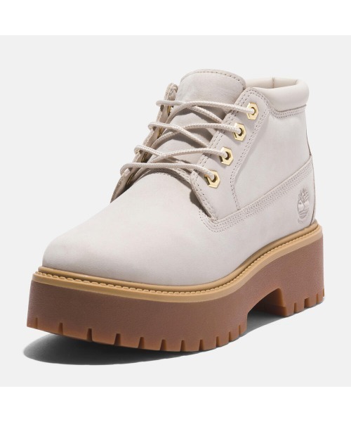 Timberland(ティンバーランド)の「ウィメンズ ストーン ストリート ウォータープルーフ ミッド ブーツ(防水)(ブーツ・レディース・ホワイト・22.5cm/23.0cm/24.0cm/25.0cm)」の8枚目の写真