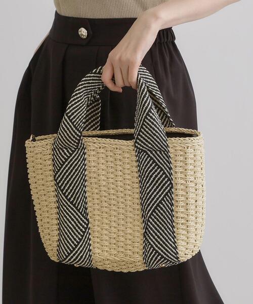 grove（グローブ）の「ペーパー巾着コードラメ2WAYトート（トートバッグ・レディース・アイボリー/グレー/ベージュ/ライトベージュ・00）」の2枚目の写真