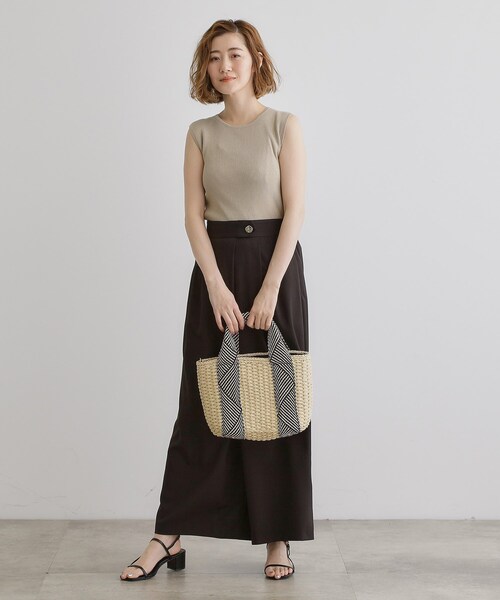 grove（グローブ）の「ペーパー巾着コードラメ2WAYトート（トートバッグ・レディース・アイボリー/グレー/ベージュ/ライトベージュ・00）」の5枚目の写真