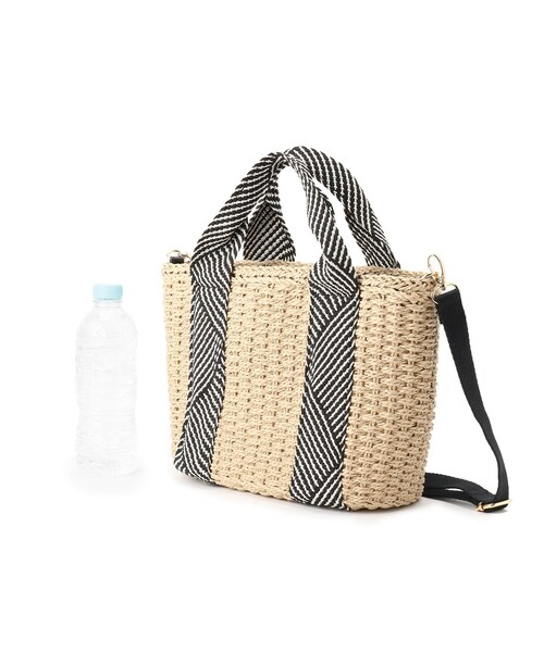 grove（グローブ）の「ペーパー巾着コードラメ2WAYトート（トートバッグ・レディース・アイボリー/グレー/ベージュ/ライトベージュ・00）」の14枚目の写真