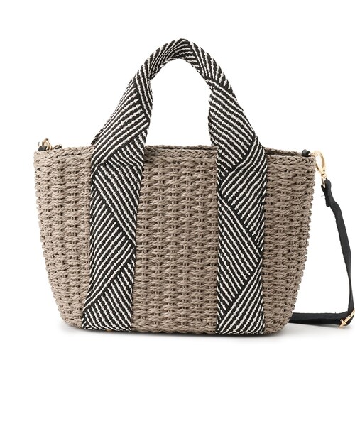 grove（グローブ）の「ペーパー巾着コードラメ2WAYトート（トートバッグ・レディース・アイボリー/グレー/ベージュ/ライトベージュ・00）」の16枚目の写真