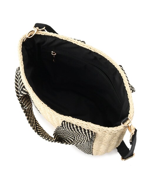 grove（グローブ）の「ペーパー巾着コードラメ2WAYトート（トートバッグ・レディース・アイボリー/グレー/ベージュ/ライトベージュ・00）」の22枚目の写真