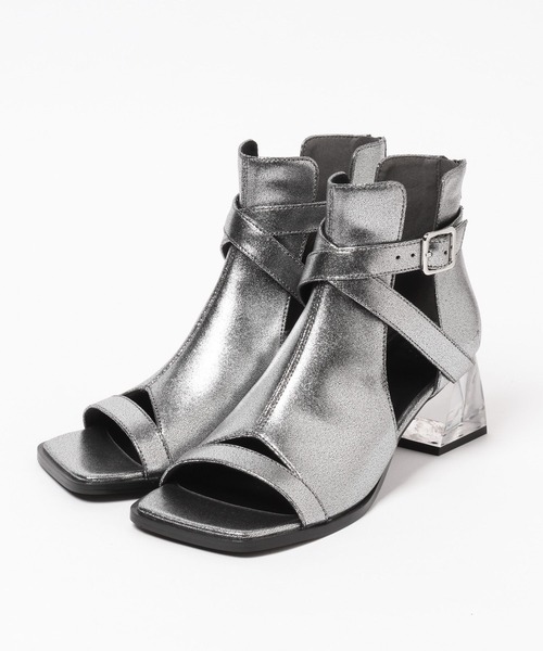 HARE(ハレ)の「デザインクリアヒールブーサン(サンダル・レディース・ブラック/シルバー/ブラック系その他・LARGE/MEDIUM)」の13枚目の写真