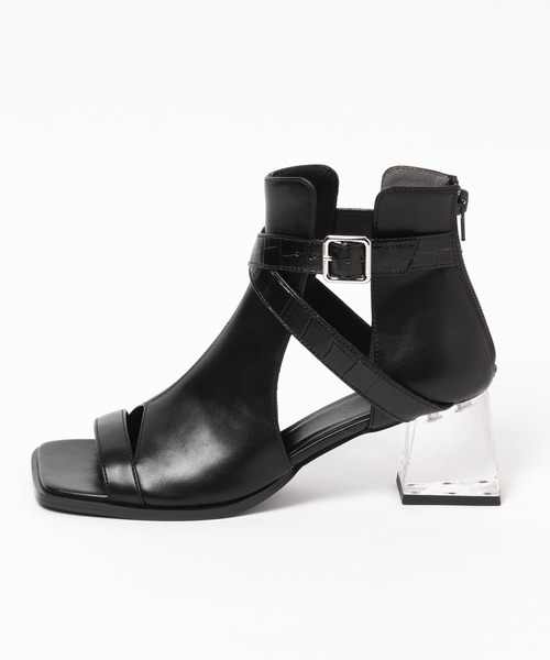 HARE(ハレ)の「デザインクリアヒールブーサン(サンダル・レディース・ブラック/シルバー/ブラック系その他・LARGE/MEDIUM)」の14枚目の写真