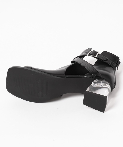 HARE(ハレ)の「デザインクリアヒールブーサン(サンダル・レディース・ブラック/シルバー/ブラック系その他・LARGE/MEDIUM)」の20枚目の写真