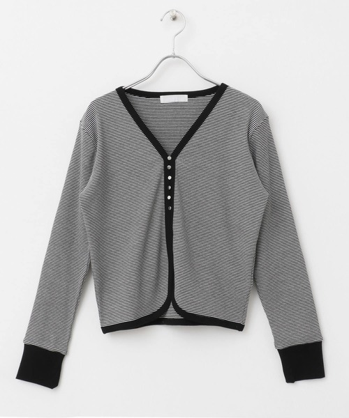 セール】Vネックバイカラートップ（Tシャツ/カットソー）｜SENSE OF