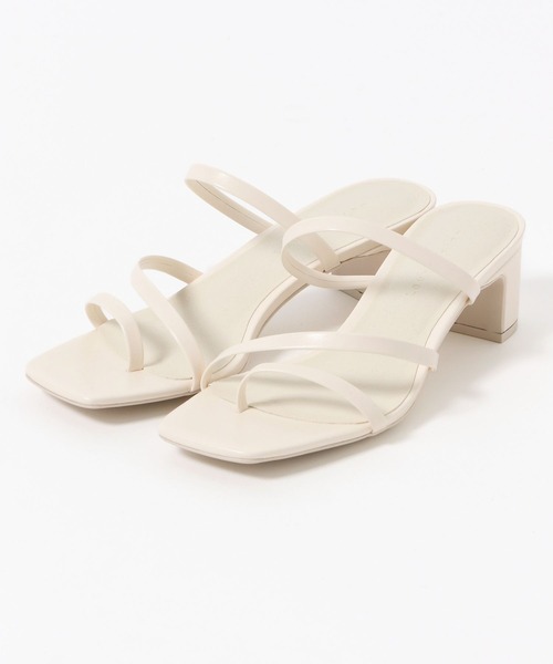 LOWRYS FARM（ローリーズファーム）の「ラインヒールサンダル　 323356（サンダル・レディース・アイボリー/ブラック/ブラウン/シルバー・MEDIUM/LARGE）」の15枚目の写真