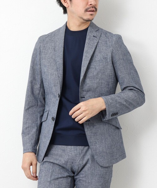 NOLLEY’S(ノーリーズ)の「《ビジカジ/セットアップ対応》COOL DOTS/クールドッツ JK 25SS(テーラードジャケット・メンズ・ブルー/チャコールグレー/インディゴブルー/ネイビー・XL/L/M/S)」の4枚目の写真