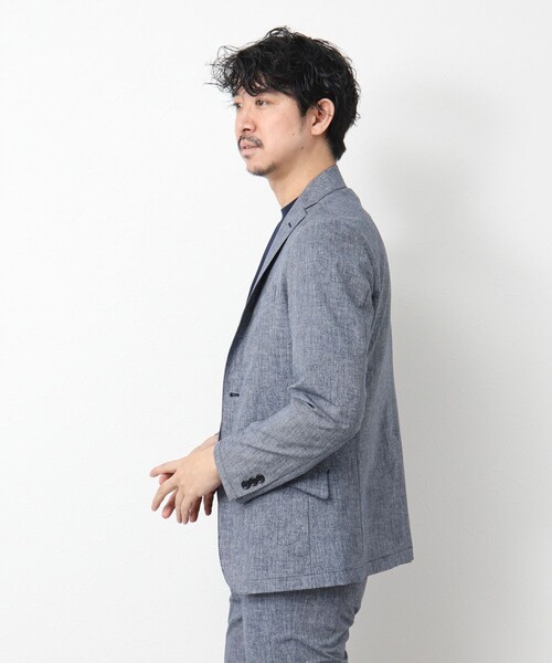 NOLLEY’S(ノーリーズ)の「《ビジカジ/セットアップ対応》COOL DOTS/クールドッツ JK 25SS(テーラードジャケット・メンズ・ブルー/チャコールグレー/インディゴブルー/ネイビー・XL/L/M/S)」の7枚目の写真