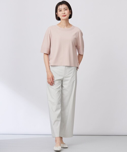 J.PRESS Ladies(J.プレス レディス)の「【洗える】RAYON ELITE STRETCH ニットT(ニット/セーター・レディース・ベージュ系/サックスブルー系/ライトグリーン系/ネイビー系/ピンク系・SMALL)」の22枚目の写真
