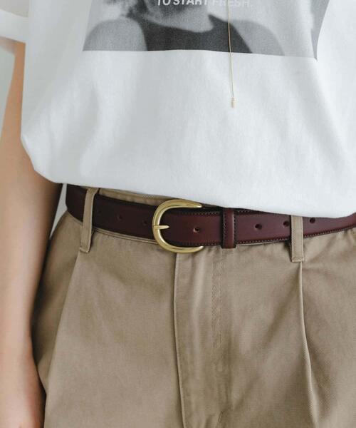 URBAN RESEARCH（アーバンリサーチ）の「30mm クラシックベルト（ベルト・レディース・ブラウン/ブラック・FREE）」の2枚目の写真