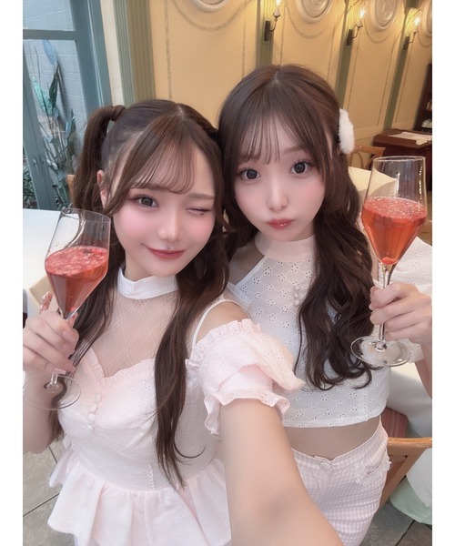 Me roir(ミーロワール)の「レースペプラムワンピース(ワンピース・レディース・ブルー/ピンク/ホワイト・M)」の21枚目の写真