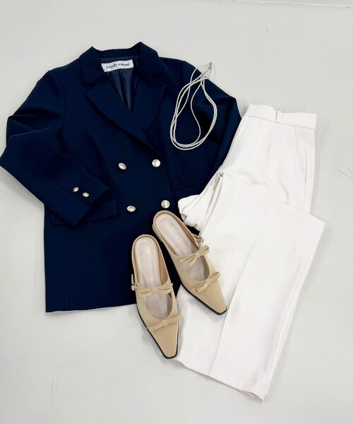 JETEE（ジュテ）の「【JETEE/ジュテ】リボンスライドサンダル（サンダル・レディース・ベージュ/ブラック・L/M）」の19枚目の写真