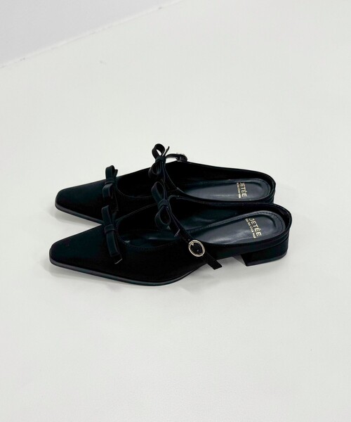 JETEE（ジュテ）の「【JETEE/ジュテ】リボンスライドサンダル（サンダル・レディース・ベージュ/ブラック・L/M）」の6枚目の写真