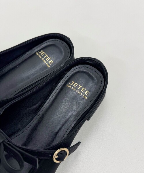 JETEE（ジュテ）の「【JETEE/ジュテ】リボンスライドサンダル（サンダル・レディース・ベージュ/ブラック・L/M）」の8枚目の写真