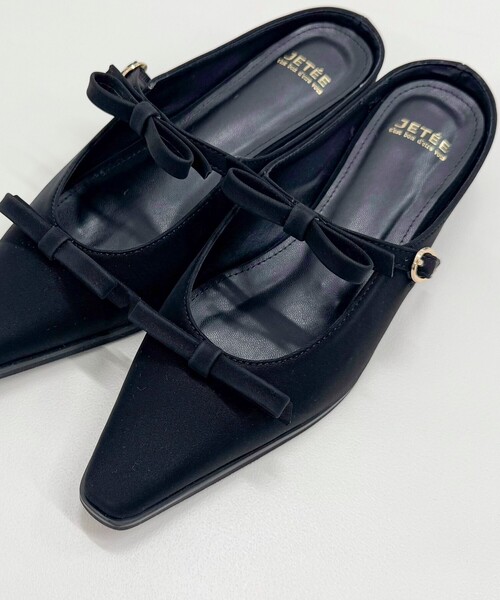 JETEE（ジュテ）の「【JETEE/ジュテ】リボンスライドサンダル（サンダル・レディース・ベージュ/ブラック・L/M）」の9枚目の写真