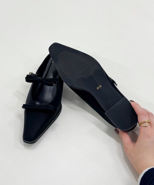 JETEE（ジュテ）の「【JETEE/ジュテ】リボンスライドサンダル（サンダル・レディース・ベージュ/ブラック・L/M）」の11枚目の写真