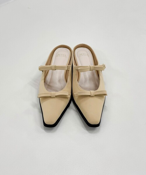 JETEE（ジュテ）の「【JETEE/ジュテ】リボンスライドサンダル（サンダル・レディース・ベージュ/ブラック・L/M）」の12枚目の写真