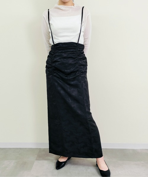 Virca（ヴィルカ）の「ジャガードシャーリングスカート（スカート・レディース・グレー/アイボリー/ブラック・38）」の12枚目の写真