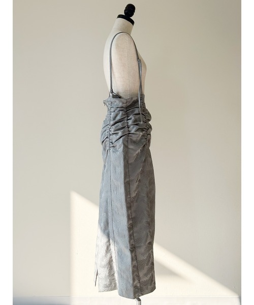 Virca（ヴィルカ）の「ジャガードシャーリングスカート（スカート・レディース・グレー/アイボリー/ブラック・38）」の14枚目の写真