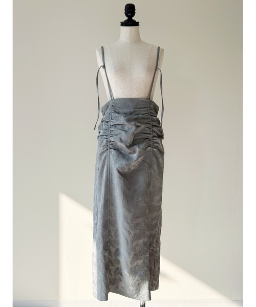 Virca（ヴィルカ）の「ジャガードシャーリングスカート（スカート・レディース・グレー/アイボリー/ブラック・38）」の13枚目の写真