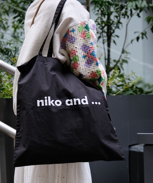 オリジナル ニコロゴ カラートート（トートバッグ）｜niko and