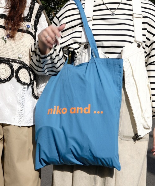 niko and...(ニコアンド)の「オリジナル ニコロゴ カラートート(トートバッグ・レディース・オレンジ/ライトグレー/ブルー/ブラック/ピンク/ブラウン/その他3/その他2/その他1・0)」の14枚目の写真