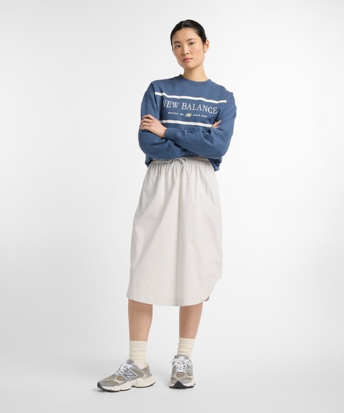 NEW BALANCE（ニューバランス）の「ツイルミディスカート（スカート・レディース・ブルー/トップグレー/ライトカーキ・LARGE/MEDIUM/SMALL）」の10枚目の写真