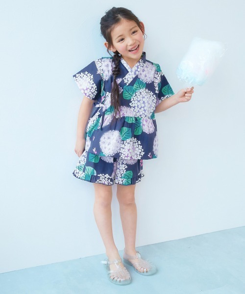 devirock(デビロック)の「えらべるデザイン ペプラム ガールズ甚平(浴衣・キッズ・ピンク系その他/ブルー系その他2/ブルー系その他3/ブルー系その他/ピンク系その他2/パープル系その他/ホワイト系その他・90cm/100cm/110cm/120cm/130cm/140cm/150cm/160cm)」の14枚目の写真