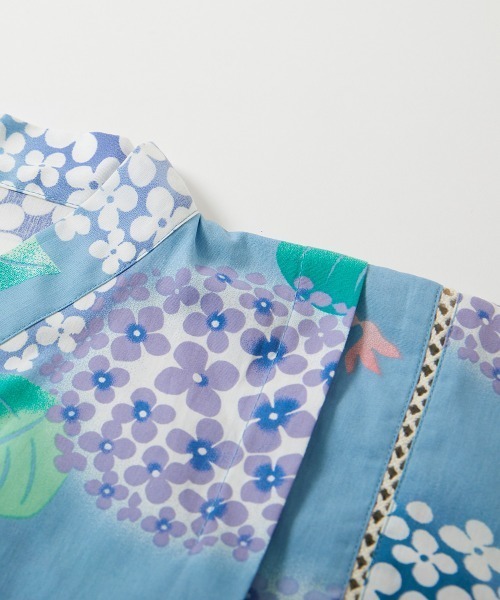 devirock(デビロック)の「えらべるデザイン ペプラム ガールズ甚平(浴衣・キッズ・ピンク系その他/ブルー系その他2/ブルー系その他3/ブルー系その他/ピンク系その他2/パープル系その他/ホワイト系その他・90cm/100cm/110cm/120cm/130cm/140cm/150cm/160cm)」の16枚目の写真