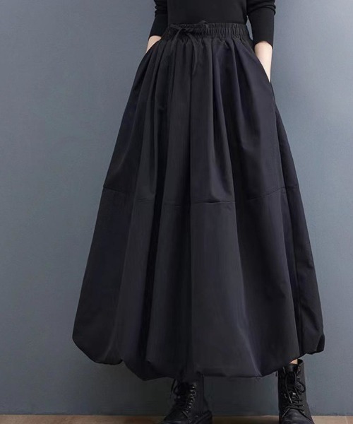 maison de LATIR(メゾンドラティール)の「夏に向けて着痩せ見えが叶う大人可愛い上品夏服。バルーンスカート(スカート・レディース・ブラック/カーキ/グレー/ホワイト・ONESIZE)」の10枚目の写真