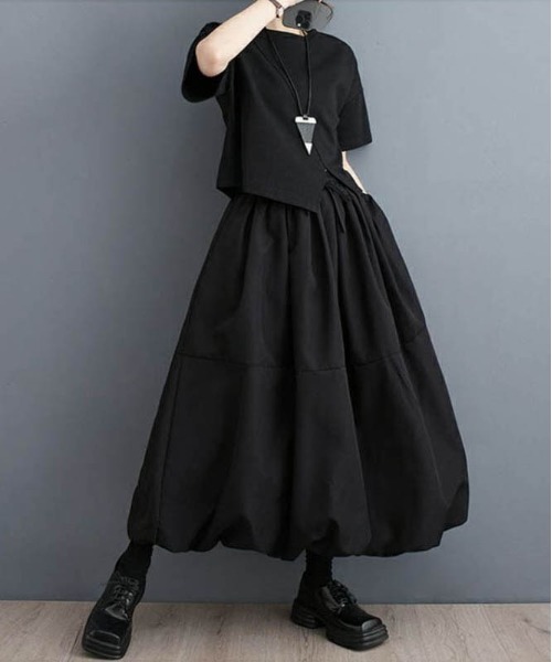maison de LATIR(メゾンドラティール)の「夏に向けて着痩せ見えが叶う大人可愛い上品夏服。バルーンスカート(スカート・レディース・ブラック/カーキ/グレー/ホワイト・ONESIZE)」の12枚目の写真
