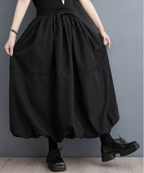 maison de LATIR(メゾンドラティール)の「夏に向けて着痩せ見えが叶う大人可愛い上品夏服。バルーンスカート(スカート・レディース・ブラック/カーキ/グレー/ホワイト・ONESIZE)」の13枚目の写真